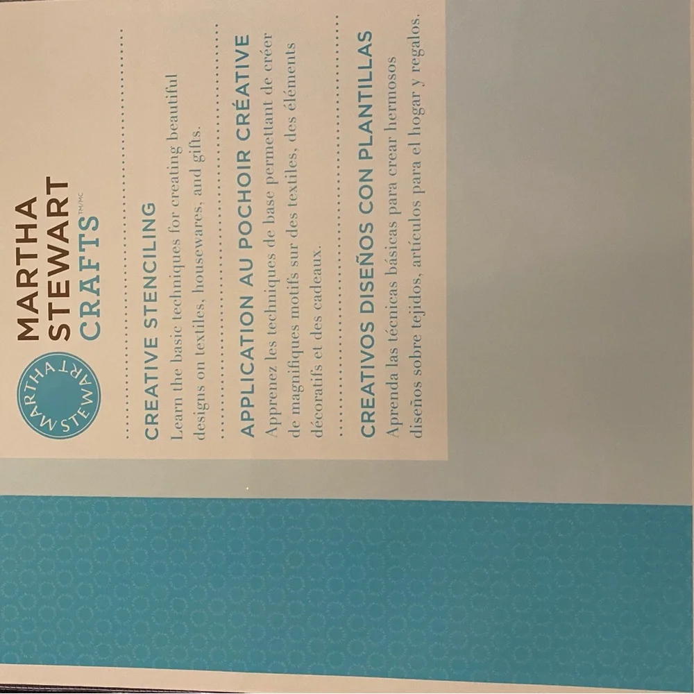 Martha Stewart lace design stencils